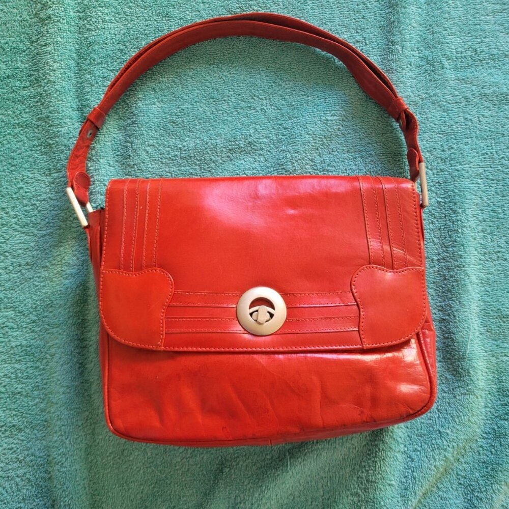 RED LEATHER PURSE FROM COLOMBIA